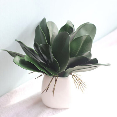 

Artificial Butterfly Orchid Silk Leaf Fake Art Home Wedding Party Xams Decor