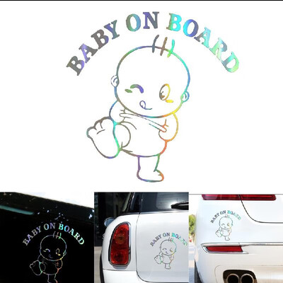 

Cute Car Stickers Creative Bulldog Waterproof Stickers Bumper Warning Car Laser Stickers Window Decoration