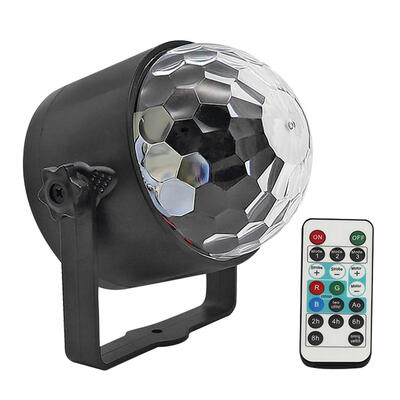 

LED Crystal Magic Ball Stage Lights Voice Control Colorful Party Decor Lamp