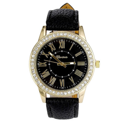 

Fashion simple retro small round belt Woman watch students watches fresh temperament Womans WristWatch relogio feminino 2018 F