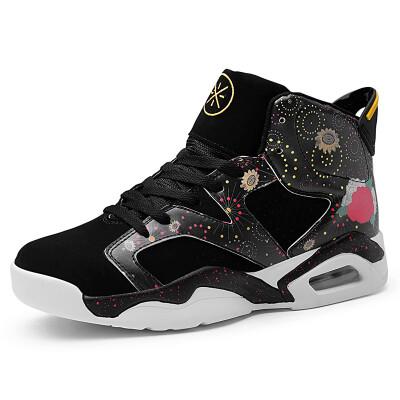 

High-top basketball shoes mens thick-soled casual shoes jogging sports shoes