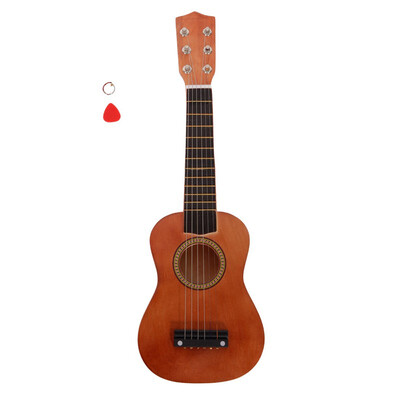 

Ktaxon New 21" 23" 25" 6 Strings Beginner Practice Acoustic Guitar Musical Instrument Child Kids Gift