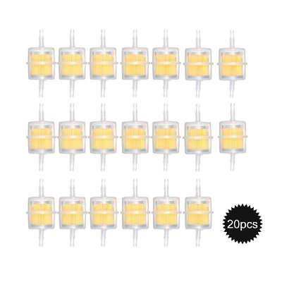 

20pcs Universal Petrol Inline Filter Large Car Part Fits 6mm 8mm Pipes