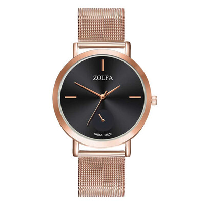 

Casual Women Watches 2019 Hot Sale Dial Ladies Quartz Wristwatch Business Rose Gold Alloy Strap Clock Gift Relogio Feminino