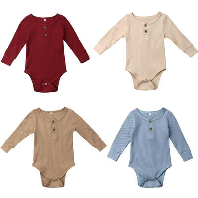 

Newborn Baby Girls Boy Strip Romper Outfit Soft Knitting Bodysuit Jumpsuit Clothes