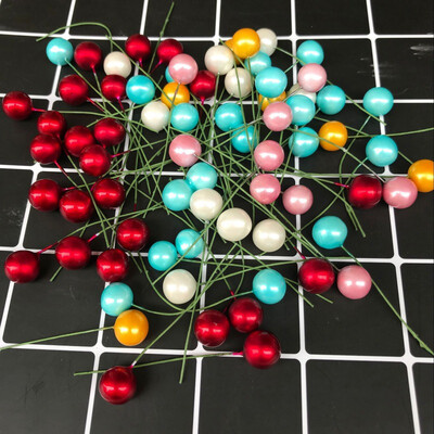 

50PCS Artificial Christmas Xmas Tree Wreath Decorations Holly Berry Stems DIY Craft Supplies
