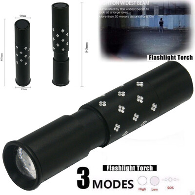 

Saidsome Q5 AA14500 3Mode ZOOM LED Super Bright Flashlight MINI Police Torch flashlight lamp