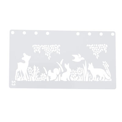 

DIY Photo Album Drawing Tool A6 Page Hollow Ruler Scrapbooking Template