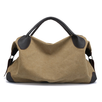 

Canvas bags bags ladies pure colors canvas bags single shoulder bags large capacity handbags travel bags