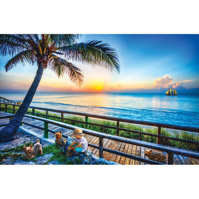 

5D DIY Full Drill Diamond Painting Seaside View Cross Stitch Embroidery Kit