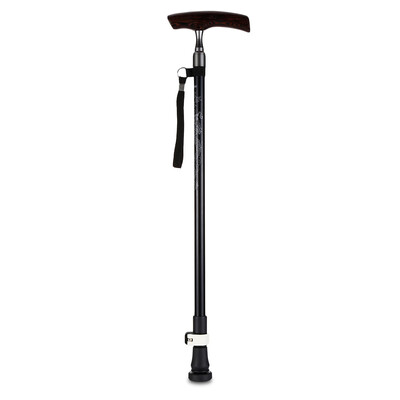 

CLEYE Aluminum Crutches Solid Wood Dragon Pattern Handle Elderly Walking Stick