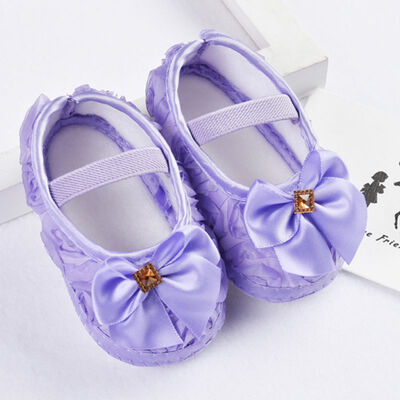 

Toddler Newborn Baby Shoes Bow First Walkers Princess Baby Soft Sole Anti-Slip Sapatinhos Para Bebe Menina Moccasins