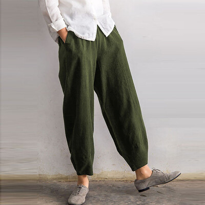 

Tailored Women Fashion High Waist Loose Comfortable Long Trousers Pants