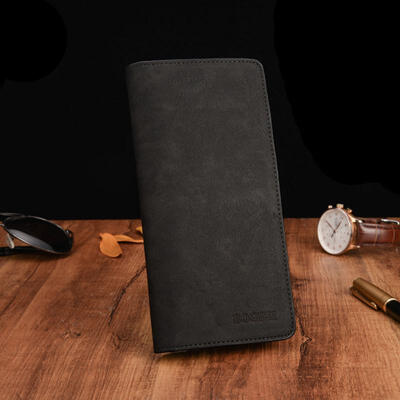 

Retro Fashion Mens Quality Ultra-thin PU Long Wallet Large Capacity Multi-Card Holder Cash Organizer Coin Purse