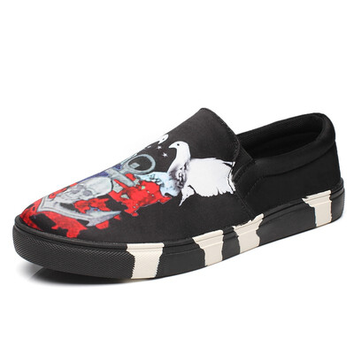 

Influx male four seasons business peas shoes men 2018 wild England net red with the teenager casual shoes