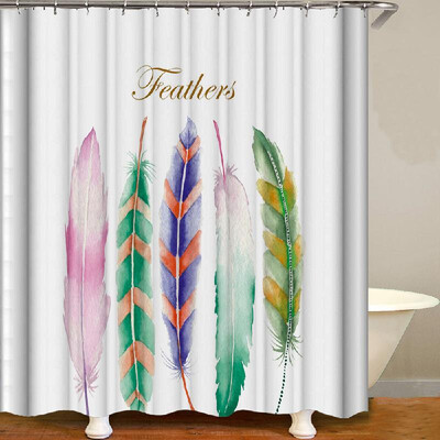 

Shower Curtain Flowers Trees Print Blackout Curtains Waterproof Mildew-proof Bathroom Curtain 71"x71"