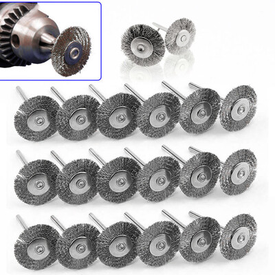 

20pcs Wire Wheel Brushes Set Parts For Drill Grinder Polishing Brush Power Tools