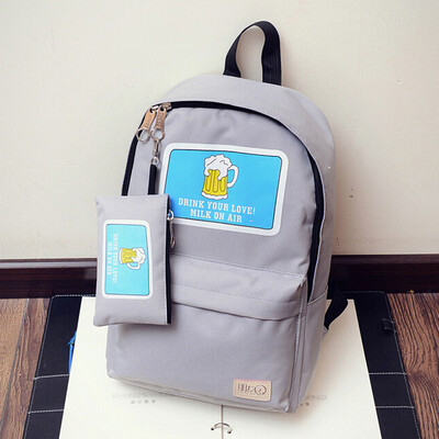 

Tailored Girls Boys Canvas Print School Bag Backpack Shoulder RucksackCoin Purse 1Set BU