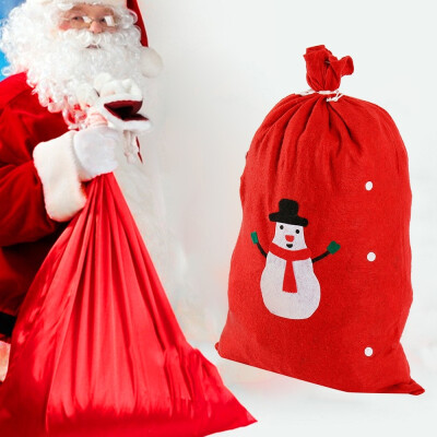 

135Pcs Merry Christmas Printing Bags Drawstring Backpack Candy Bag Satchel Rucksack Bundle Pocket Drawstring Storage Bag