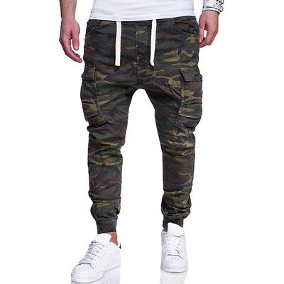 

2018 New Men\s Large Size Fashion Camo Printed Casual Trousers