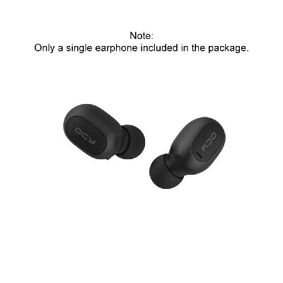

QCY Mini 2 Wireless Bluetooth V50 Earphone Mini Headphones Stereo Music Handsfree Sport Earphones with Mic for iOS AndroidBlack