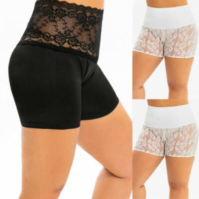 

Fashion Sexy Women Stretch Short Leggings Pants Safety Lace Soft Thin Ladies US