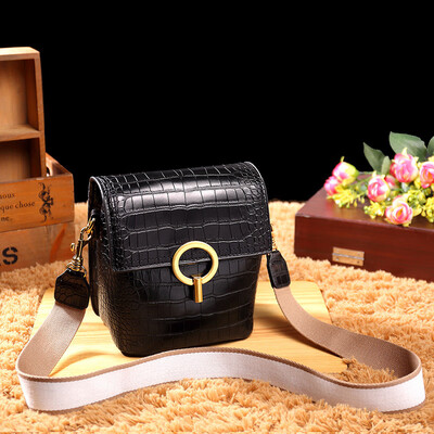 

Bag female 2019 new Korean version of the tide ins fashion net red bucket bag leather handbags wild shoulder diagonal package