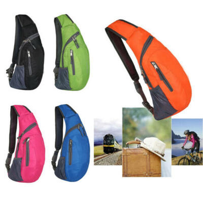 

Men Chest Bag Pack Waterproof Travel Sport Cross Body Shoulder Sling Backpack AU