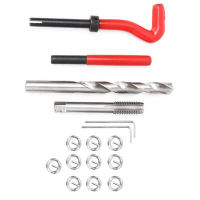 

Greensen 15pcs M12125mm Coiled Wire Screws Sleeve & Drill Bit Hex Wrench Thread Repair Tool Kit