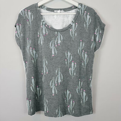 

Nomeni Women Girls Print Tees Shirt Short Sleeve Casual Blouse Tops