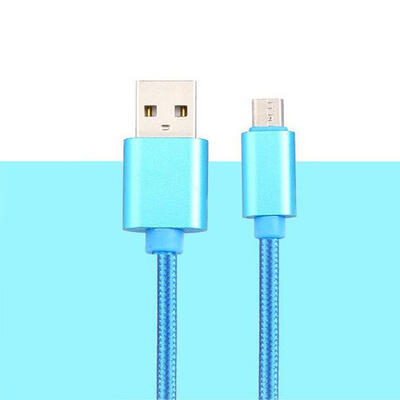 

Portable Type-C Nylon Braided Data Line Practical Fast Charging Cable For Android Mobile Phone-1m