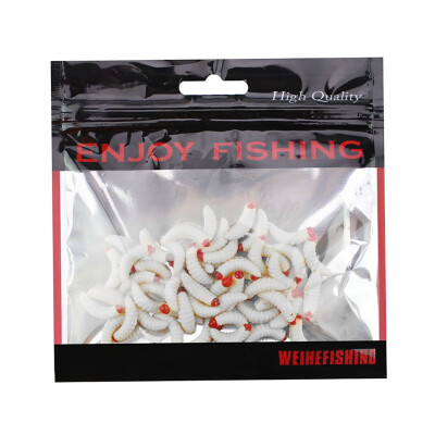 

50pcsset Artificial Fishing Lures False Bread Worm Shaped Lifelike Reusable Soft Worms Artificial Carp Fishing Bait