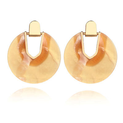 

Korean New Colorful Acrylic Earrings Geometric Round U Shape Dangle Drop Earrings For Women Fashion Jewelry Brincos Oorbellen
