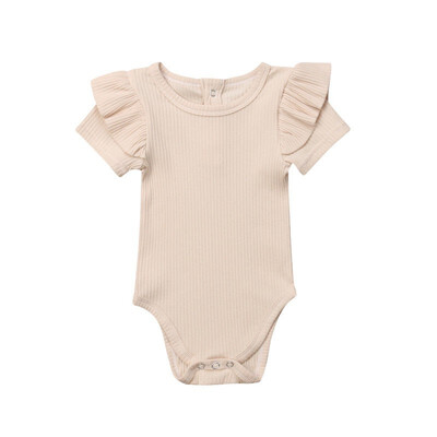 

Newborn Kids Baby Girls Top Romper Jumpsuit Bodysuit Outfits Solid Clothes