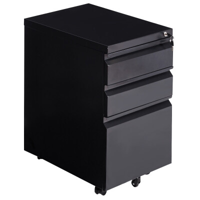 

Steel Rolling Storage A4 Drawers File Cabinet-Black