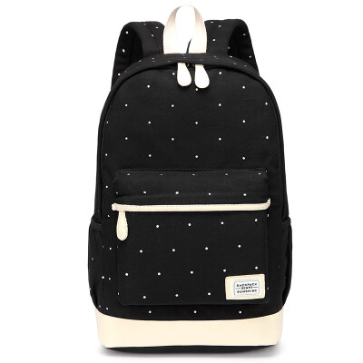 

Sen line canvas shoulder bag female Korean version of junior high school students bag girl small fresh travel backpack