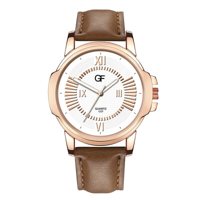 

Gobestart Hot Man Leather Watch Whatever Late Anyway Letter Watches New Pointer glow