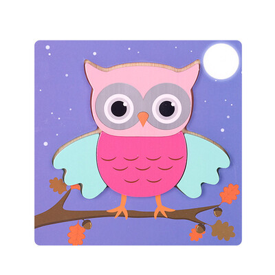 

Tailored Development Baby Toys 3D Wooden Puzzle Cartoon Learning Educational Kids Toy