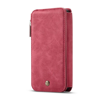 

CaseMe Leather Multi-function Wallet Case for iphone Xs MAX 65 inch Magnetic 2 in 1 Flip Folio Cover Card Slots Holder Zipper