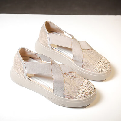 

Sandals fairy summer version of the Korean version of the Internet celebrity inssuper fire bag head thick lace shoes