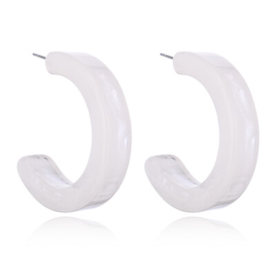 

EK837 Fashion Bohemia Acrylic Acetate Hoop Earrings for Women Vintage Leopard Print Circle Earring ZA Jewelry Female Brincos