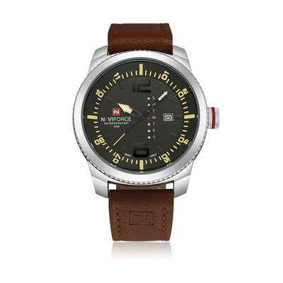 

NAVIFORCE Men Military Sports Quartz Date Leather Wrist watch