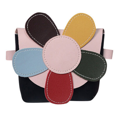 

Fashion Childrens Cute Cartoon Flower Color Matching Wild Shoulder Bag Women Messenger Bags 2019
