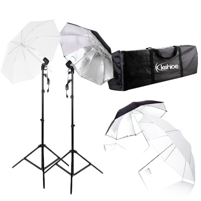 

Photography Studio Bulb Lamp Umbrella Light Stand Set Continuous Lighting Kit