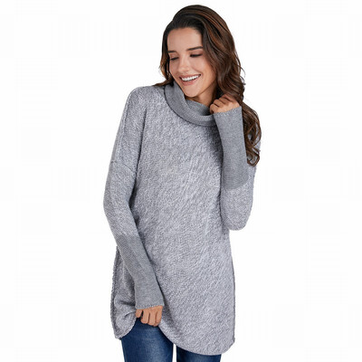 

Long sweater womens loose-fitting winter knitted sweater