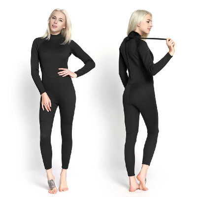 

Womens 2mm Back Zip Full Body Wetsuit Swimming Surfing Diving Snorkeling Suit Jumpsuit