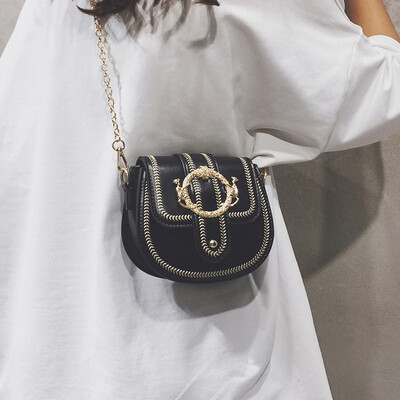 

Summer new high-end sense of the ocean bag female bag 2019 new Korean fashion single shoulder slung chain saddle bag