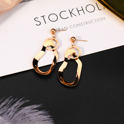 

Fashion earrings temperament personality simple metal earrings