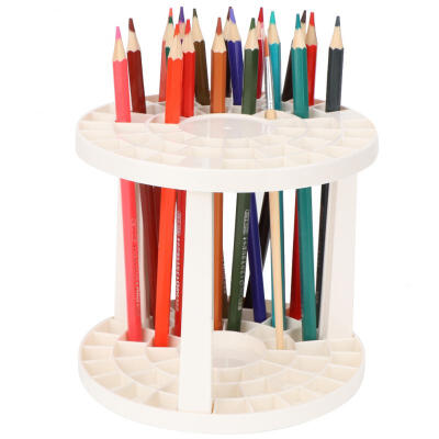 

Greensen Popular Practical Multi-Functional Plastic Pen Holder Round Pen Stand Large Volume