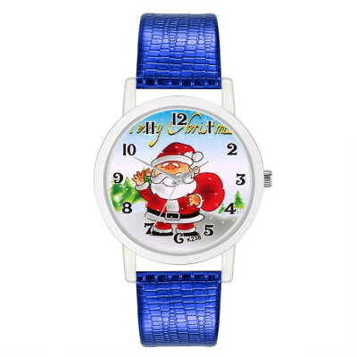 

2018 Clock Analog Santa Claus & Tree Wrist Watch Ladies Quartz Women Womens Watches Fashion Girls Christmas Gift Reloj &Ff